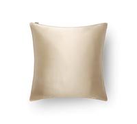 Emily's Pillow - Taie d’Oreiller en Pure Soie de Mûrier Biologique et Lin Bi-Face - 22 Momme - Camel - 65x65 cm - Peau Hydratée et Cheveux Brillants