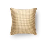 Emily's Pillow - Taie d'oreiller en Pure Soie de Mûrier Biologique - 22 Momme - Qualité Supérieure Grade 6A - Certifiée Oeko-Tex - Vichy Camel - 65x65 cm