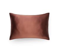 Emily's Pillow - Taie d'oreiller en Pure Soie de Mûrier Biologique - 22 Momme - Qualité Supérieure Grade 6A - Certifiée Oeko-Tex - Moka - 51x76 cm