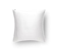 Emily's Pillow - Taie d'oreiller en Pure Soie de Mûrier Biologique - 22 Momme - Qualité Supérieure Grade 6A - Certifiée Oeko-Tex - Blanc - 65x65 cm