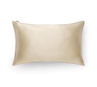 Emily's Pillow - Taie d'oreiller King Size en Pure Soie de Mûrier Biologique - 22 Momme - Qualité Supérieure Grade 6A - Certifiée Oeko-Tex - Champagne - 51x91 cm