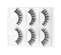Eminchu 3 Paires de Faux Cils Magnétiques, Cils 5D Coupe-vent Réutilisables, en Fibre Chimique avec un Design Léger, Idéaux pour un Effet Yeux Profonds