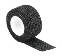 Eminchu 5PCS Grip Cover Wrap, Bandage Auto-Adhésif Antiadhésif Protecteur de Vêtements de Cheveux de Peau, Bandage Noir Blanc de 2,5 Cm de Largeur avec Ajustement Sécurisé, Idéal pour les Artistes