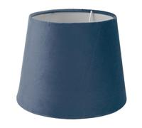 Eminchu Abat-jour Conique en Tissu Velours, Abat-jour de Remplacement pour Lampadaire de Table, Doux au Toucher, Ampoule Compatible E14 E27, Décoration Idéale pour la Maison (BLUE)