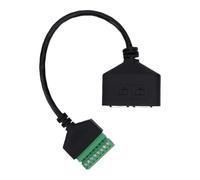 Eminchu Adaptateur Borne Vis RJ45, Boîtier PVC Femelle 8 Broches | Interface Femelle 8P8C, Câblage en Cuivre Pur, EIA TIA 568B, Prolongateur Ethernet Cat7 Cat6 Cat5e, Utilisation DVR CCTV