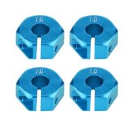 Eminchu Adaptateur de Moyeu Hexagonal de Roue Universel RC 12 Mm, Mise à Niveau Robuste pour Voiture RC à échelle 1/10 HSP, en Alliage D'aluminium avec Options de Couleur Bleu/Or, pour Toutes Les