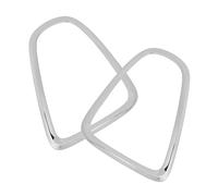 Eminchu Anneau de Garniture de Feu Arrière 2 Pièces, Couvercle de Cadre de Feu Arrière en ABS chromé pour R56 R57 R58 R59, sans Perçage Requis, Idéal pour Voiture