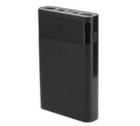 Eminchu Boîtier de Batterie Portable ABS, Boîtier d'alimentation Mobile sans Soudure pour Bricolage, Chargement Blanc (Black)