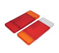 Eminchu Boîtier de Lentille de Feu Arrière de Camion, Rouge Orange Blanc de Remplacement adapté pour Eurocargo Daily, Matériau ABS Durable, 2 Unités