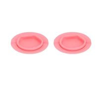 Eminchu Bol Chauffe-cire en Silicone 400ML, Grande capacité, Facile à Nettoyer pour la Maison et le Salon, Pot de Remplacement écologique, 2 Pièces (PINK)