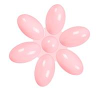 Eminchu Bol d'alimentation pour Chat en Forme de Pétale, Grande capacité, Antidérapant pour Chatons, Matière Plastique Sûre, 16,53 Pouces (Pink)