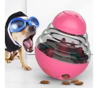 Eminchu Boule de Distribution de Nourriture pour Animaux de Compagnie, Jouet Interactif et Durable à Alimentation Lente pour Chiens, ABS Non Toxique, 1 unité (Rouge)