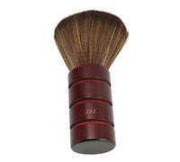 Eminchu Brosse Plumeau en Bois pour le Visage, Outil D'épilation Léger et Fin pour Coiffeurs et Salons de Coiffure Marron