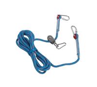 Eminchu Câble d'attache Réfléchissant pour Chien, 16,4 Pieds de Long, Durable, pour Les Parcs de Camping en Plein Air, la sécurité et la visibilité des Animaux Domestiques (Blue)