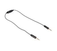 Eminchu Câble D'enregistrement Bidirectionnel de 3,5 Mm, Réduction du Bruit Mâle à Mâle, Transfert de Son pour le Marketing et L'enregistrement en Direct, 50 Cm