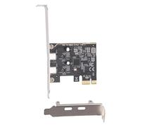 Eminchu Carte PCIe vers USB 3.2 Gen 1, Carte d'extension 5 Gbit/s avec 2 Ports USB Type C, pour PC de Bureau Winos MacOS