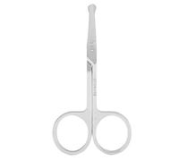 Eminchu Ciseaux à Nez Rond en Acier Inoxydable, beauté Sûre pour le Nez, les Sourcils, les Cils, Hommes et Femmes, Compacts et Portables, 1 unité