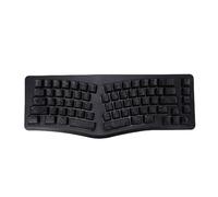 Eminchu Clavier de Jeu rétroéclairé RVB, Clavier Ergonomique en Forme de V à 69 Touches, à Câble de Type C Détachable avec 16 Millions de Couleurs, Idéal pour PC, Ordinateur Portable et iOS