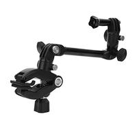 Eminchu Clip Fixe pour Caméra de Sport, Support Réglable et Rotatif pour, Conception Légère pour Musiciens et Aventuriers, Noir, Comprend 2 Bras Réglables