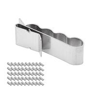 Eminchu Clips de Gestion de Câbles en Acier Inoxydable 304, Serre-câble Durable à 4 Fils pour L'installation de Panneaux Solaires Photovoltaïques, 50 Pièces