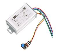 Eminchu Commutateur de Contrôleur de Vitesse de Moteur, Potentiomètre Réglable PWM, Vitesse Variable 20A pour Moteurs à Courant Continu avec Boîtier Métallique 92mm X 52mm