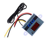Eminchu Commutateur de Thermostat de Contrôleur de Température Numérique 120 W avec Sonde de Capteur étanche pour Systèmes de Refroidissement D'armoire et Boîtiers D'équipement, DC 12 V