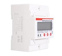 Eminchu Compteur de Puissance sur Rail DIN Compteur D'énergie triphasé, Voltmètre et Ampèremètre à écran LCD Multifonctionnel pour Usage Industriel, Taille Standard 35 Mm
