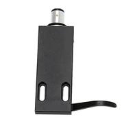 Eminchu Coque de Cartouche Haut de Gamme avec Câble de Connecteur, pour Lecteurs de Phonographe à Platine, en Alliage D'aluminium, Couleur Noire, 1 Ensemble