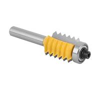 Eminchu Coupe-bois à 8 Tiges, Lames Durables sans Copeaux pour les Projets de Menuiserie pour les Amateurs de Bricolage (Couteau à mortaise et tenon multi-dents 8X24)