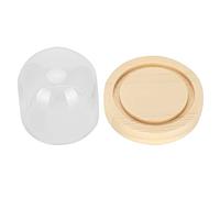 Eminchu Couvercle Anti-poussière de Montre, Couvercle en Bois de Verre de Ressort de Balancier de Mouvement de Montre, Outil de Réparation de 6 Cm de Diamètre et de Hauteur de 6,5 Cm, Idéal pour Les