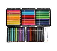 Eminchu Crayons de Couleur 120 Couleurs Uniques, étui en Alliage Robuste
