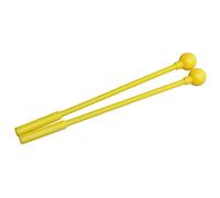 Eminchu de Tambour Maillet Orff, Instrument de Percussion, Aide Pédagogique de Musique Portable pour Enfants, 1 Paire de Plastique Durable (Plastique jaune)