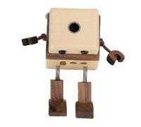 Eminchu Diffuseur de Voiture avec Clip D'aération, Charmant Robot en Bois, Diffuseur D'huiles Essentielles pour Voiture et Décoration Intérieure, 1 unité