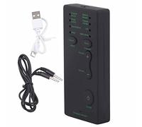 Eminchu Dispositif de Changeur de Voix, Mini Carte Son Portable pour Téléphone Portable, Ordinateur avec 7 Effets Vocaux, Matériau ABS, 70 X 35 X 11 Mm