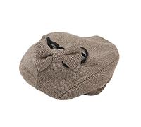 Eminchu Ensemble D'accessoires de Photographie pour nouveau-né, Casquette Plate Mignonne, Chapeau de Monsieur, Nœud Papillon, Accessoire de Photographie pour Enfants de 0 à 1 Mois, pour les Mariages