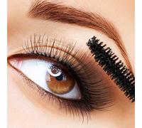 Eminchu Ensemble de 50 Brosses à Cils, Brosse à Cils en Spirale Jetable, Brosse à Courbure Réglable pour l'extension et le Soin des Sourcils, Tête Noire en Baguette Dorée (Rosé)