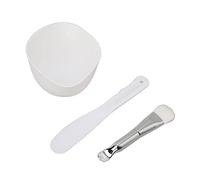 Eminchu Ensemble de Bols à Mélanger pour Masques Faciaux, Kit D'outils Faciaux Doux et Délicats pour les Soins de la Peau avec Matériau en Silicone, 3 Pièces