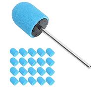 Eminchu Ensemble de Capuchons de Ponçage Nail Art pour Polir et Couper les Ongles, 20 Capuchons de Ponçage Inclus, 13 X 19 Mm, Facile à Utiliser pour les Artistes D'ongles et les Manucures DIY (BLUE)