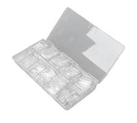 Eminchu Ensemble de Faux Ongles Transparents, 500 Pièces, pour Bricolage, Salon de Maison, Pointes D'ongles en Plastique de Haute qualité pour Mariages, Bal et Festivals
