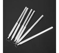 Eminchu Ensemble de Grattoirs à Graver 6 Pièces, Outils Durables en Alliage D'aluminium pour la Sculpture en Argile et la Poterie, Idéal pour les Artistes