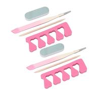 Eminchu Ensemble de Pinces à Ongles Droites avec Sélecteurs de Strass de Précision et Séparateur de Doigts pour Manucures Professionnelles à la Maison, Acier Inoxydable, 2 Pièces