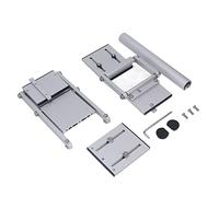 Eminchu Ensemble de Rails de Scie Circulaire à Double Couche, Kit de Rail de Guidage de Scie électrique Durable pour établi, Alliage D'aluminium Léger, 3 Connecteurs Inclus