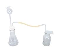 Eminchu Ensemble d'entonnoirs Générateurs de Gaz, équipement de Laboratoire à Structure en Verre pour une Production Efficace de Gaz O2 H2 CO2, avec Bouteille Conique de 150 Ml et Bouteille de