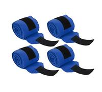 Eminchu Enveloppements de Jambes de Cheval Auto-adhésifs pour Le Soutien de Compression Lors de L'entraînement et de l'exercice, Matériau en Flanelle Douce, 4 Pièces 300cm (Blue)