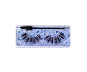 Eminchu Faux Cils, Cils Légers en Bande d'aspect 3D, en Brosse avec un Design Confortable, Idéaux pour le Maquillage de les Jours, des Fêtes, du Travail et des Voyages, V15 (V03)