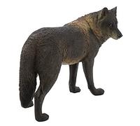 Eminchu Figurine Réaliste de Modèle Animal de Simulation pour Enfants ou Collectionneurs, Matériau, Excellente Collection de Jouets Cadeaux pour Les Amoureux des Animaux (M-771 Grand Loup mâle Noir)