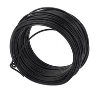 Eminchu Fil de Liaison en Fer galvanisé, Solide, Flexible, Résistant à la Rouille, pour une Utilisation Intérieure et Extérieure, 1,5 Mm X 20 M (BLACK)