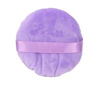 Eminchu Grande Houppette à Poudre Douce et Libre pour L'application du Maquillage, Parfaite pour les Types de Peau, Matériau Swansdown Lavable, 1 X Ultra Grande pour une Utilisation Facile (PURPLE)