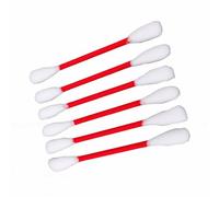 Eminchu Grands Bâtons à Mâcher pour Chat avec Herbe à Chat, Conception Unique de Coton-Tige pour Une Dentition Saine et Amusante, 6 Pièces (Rouge)