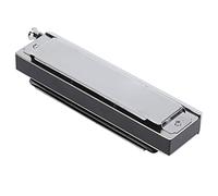 Eminchu Harmonica Chromatique 10 Trous 40 Tons, Orgue à Bouche Polyphonique pour Professionnels de la Musique, Argent